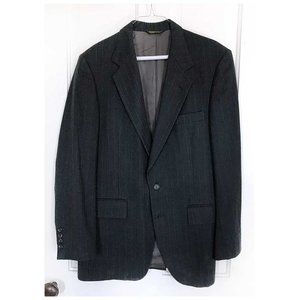 [ VINTAGE ] Charcoal Wool Suit Jacket